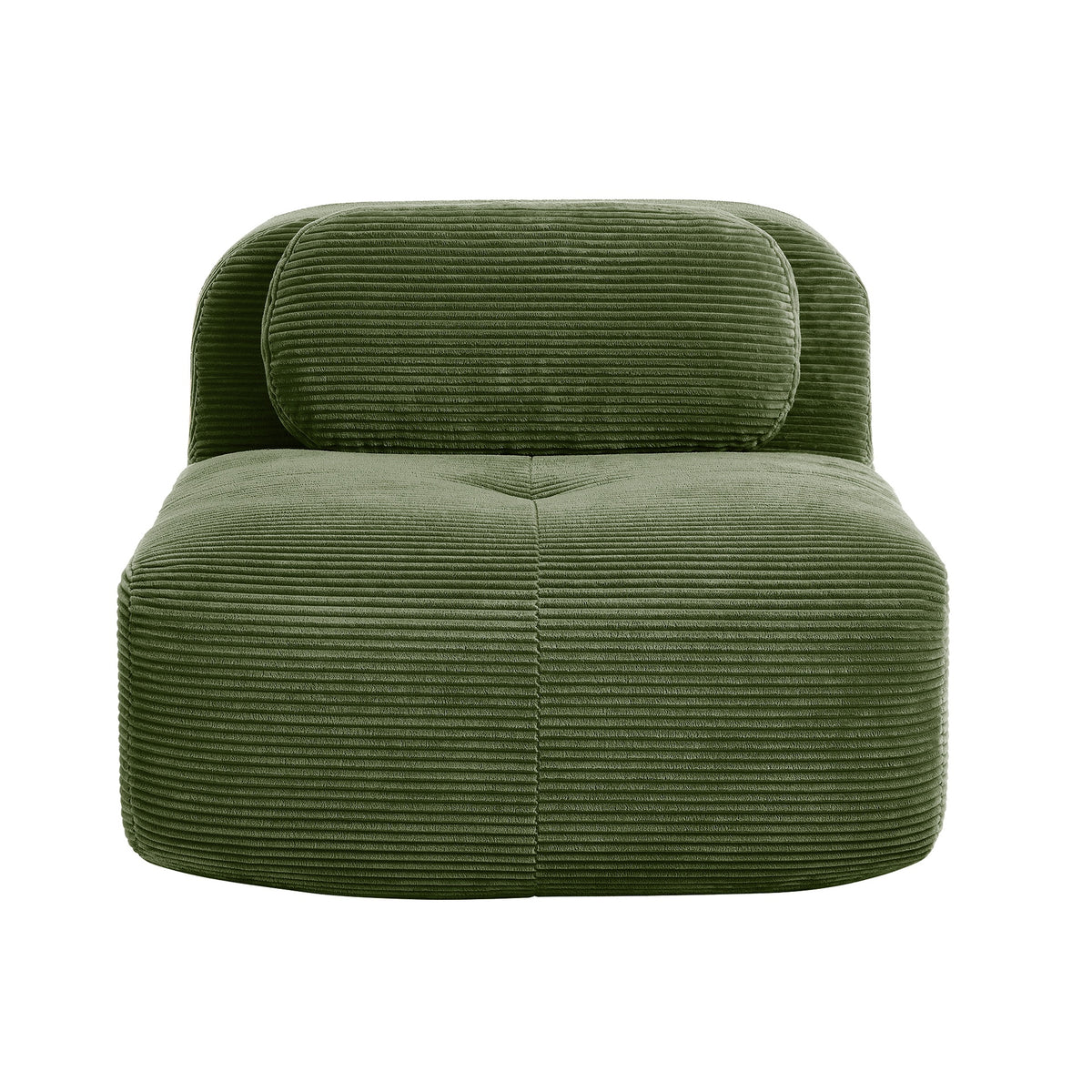 Hamlet LSF&RSF Corner Sofa W/Pillows Corduroy- Olive green