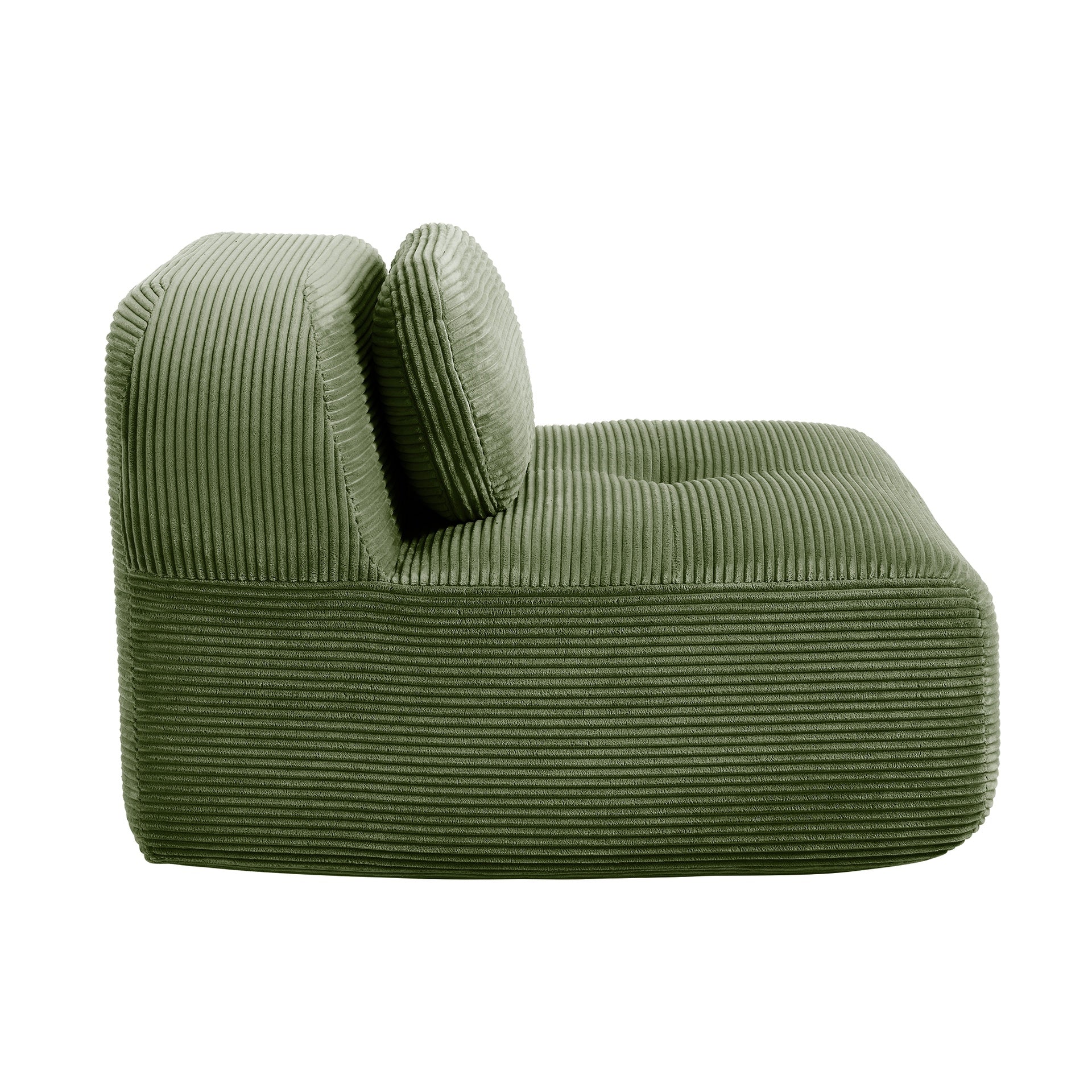 Hamlet LSF&RSF Corner Sofa W/Pillows Corduroy- Olive green
