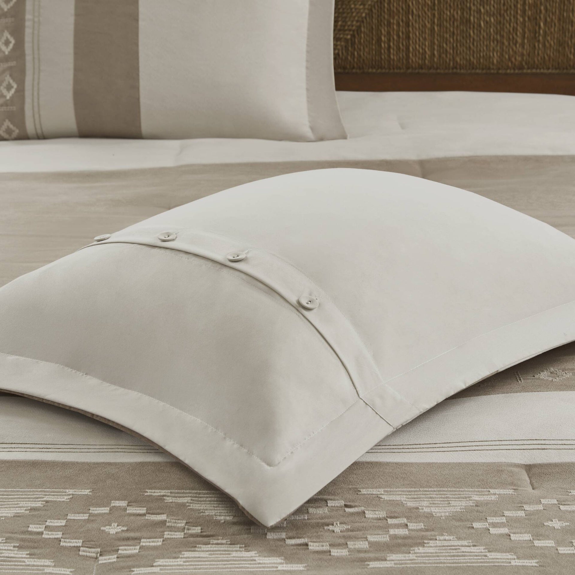 5-Piece Full/Queen Comforter 5pcs Set,Taupe