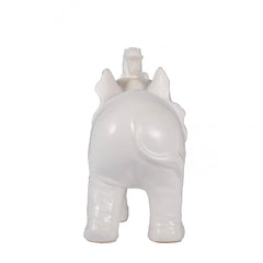 9.1x4.2x7.5" Trumpeting Elephant Accent