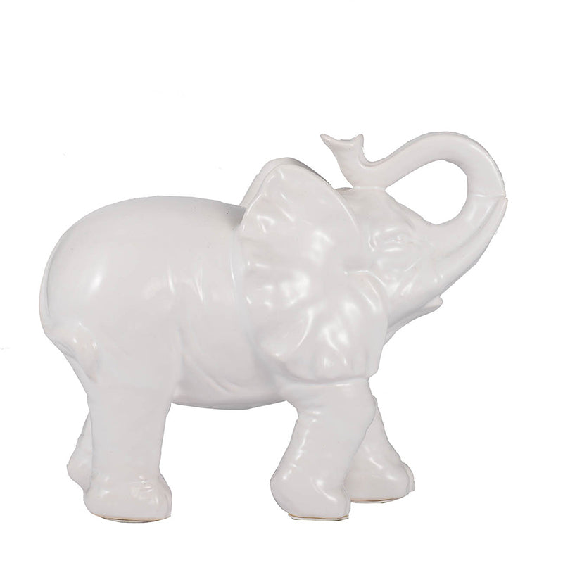 9.1x4.2x7.5" Trumpeting Elephant Accent