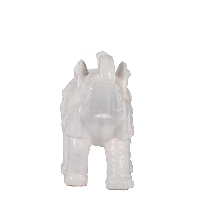9.1x4.2x7.5" Trumpeting Elephant Accent