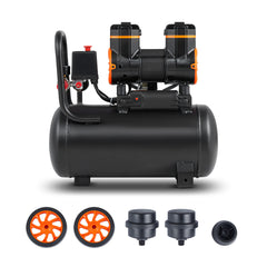 Air Compressor 4.8 Gallon 900W 2.2 CFM@ 90PSI 70 dB Ultra Quiet Oil Free