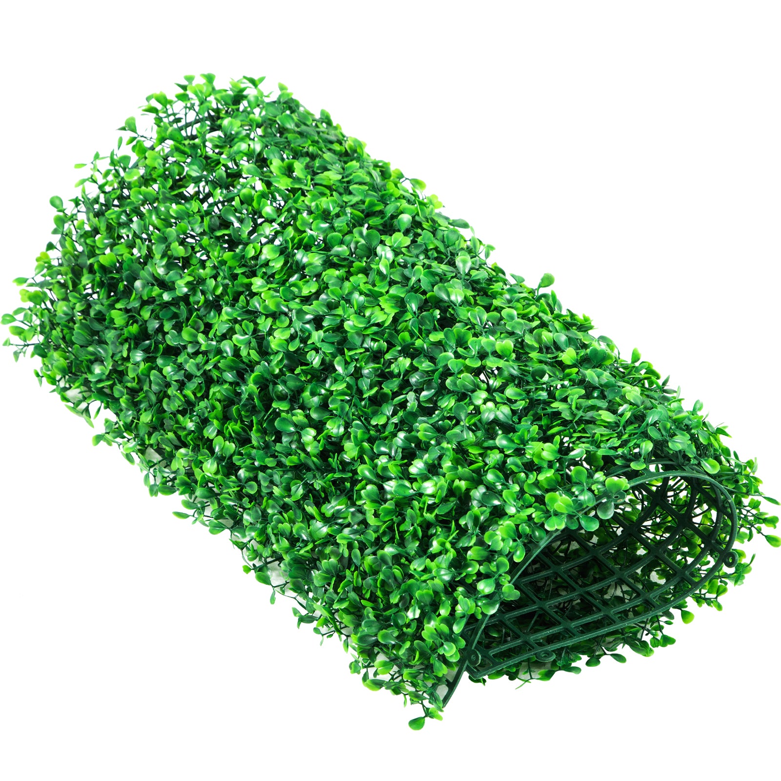 Artificial Boxwood Panel UV 24pcs Boxwood Hedge Wall Panels Artificial Grass Backdrop Wall 10" X 10" 4 cm Green Grass Wall, Fake Hedge for Decor Privacy Fence Indoor, Outdoor Garden Backyard