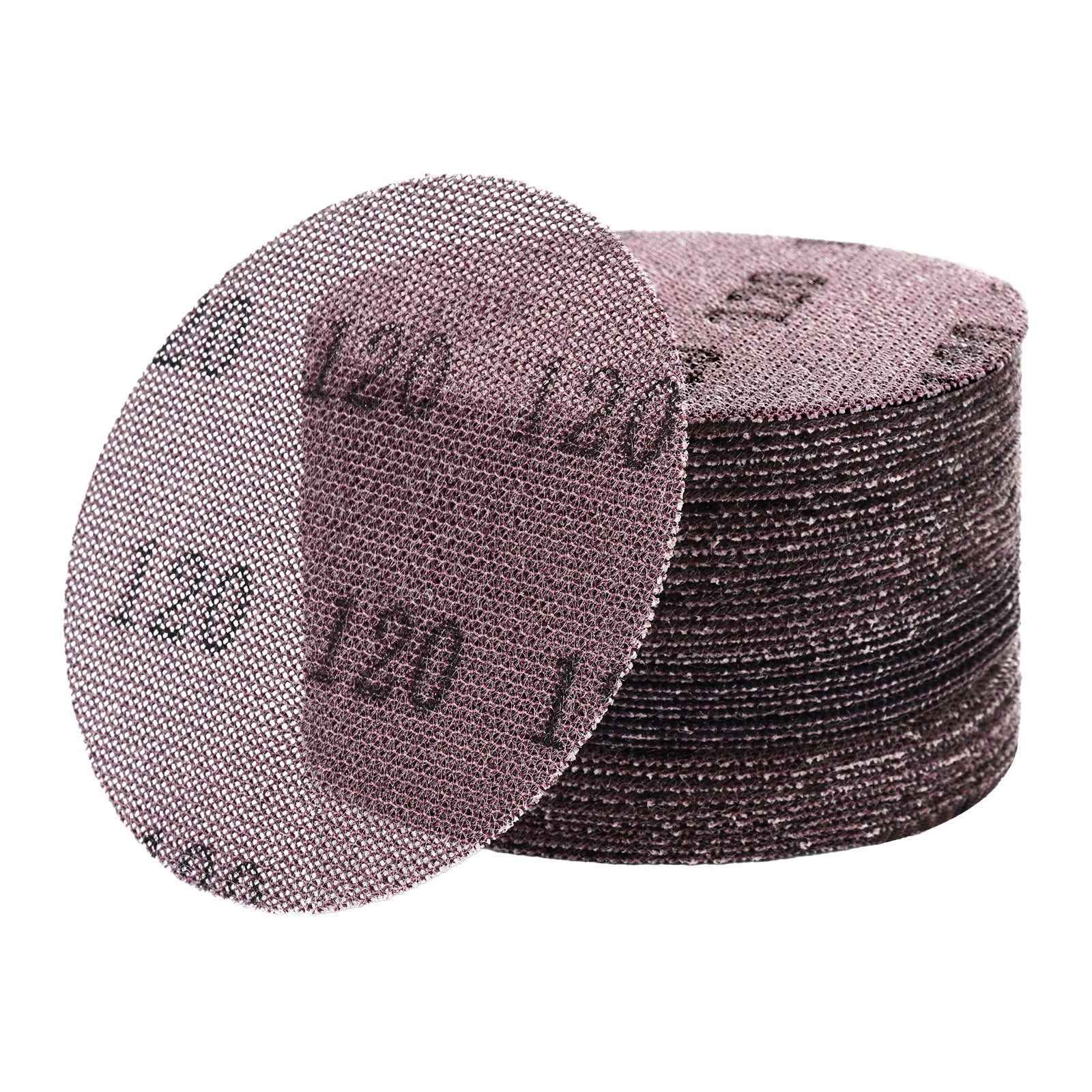5-inch Mesh Abrasive Sanding Discs 50PCS 120 Grit Ceramic Mesh Sandpapers