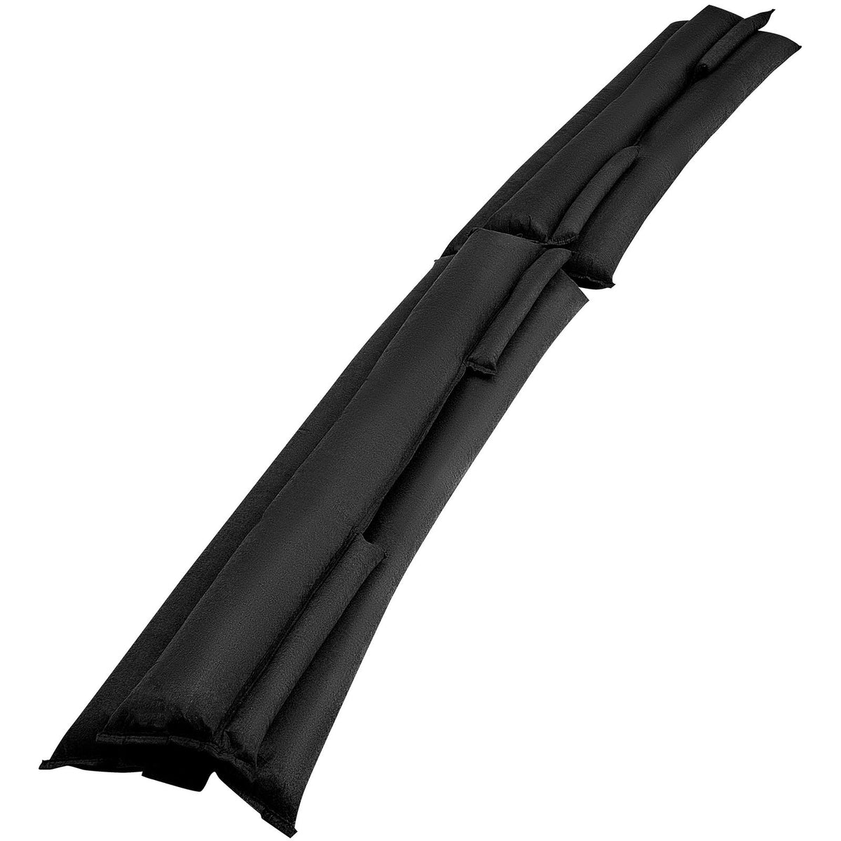 Flood Barrier, 10 Pack, 5 x 0.7 ft Flood Bags with Bucket, Reusable Water Absorbent Barrier Activated by Water, Sandless Sandbags Blockage, Flooding Prevention Bags for Basement, Garage, Doorway