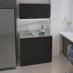 2-piece Rectangle Cabinet Set Wenge