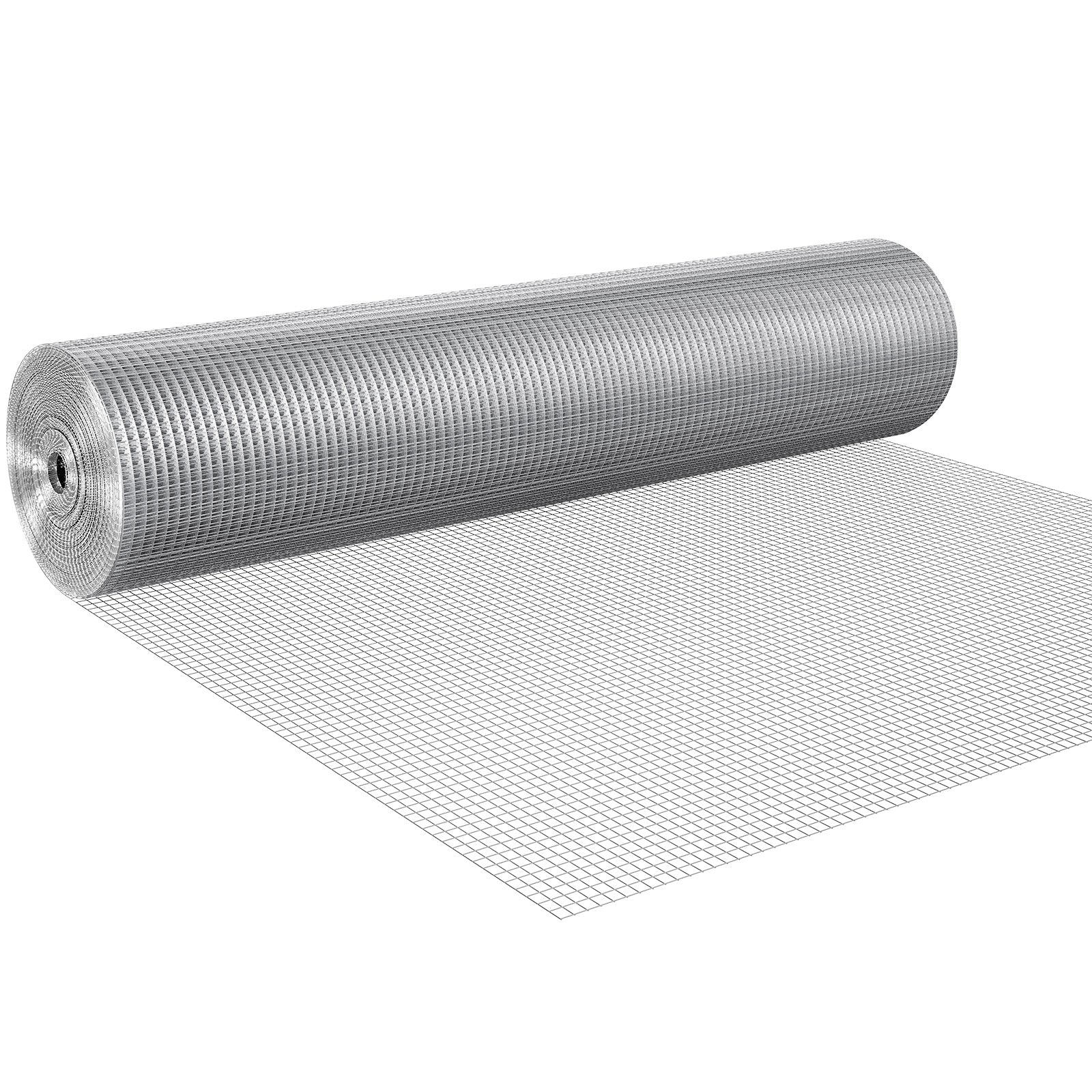 Hardware Cloth, 1/2 inch 48in x 100 ft 19 Gauge, Hot Dipped Galvanized Wire Mesh Roll, Chicken Wire Fencing, Wire Mesh for Rabbit Cages, Garden, Small Rodents