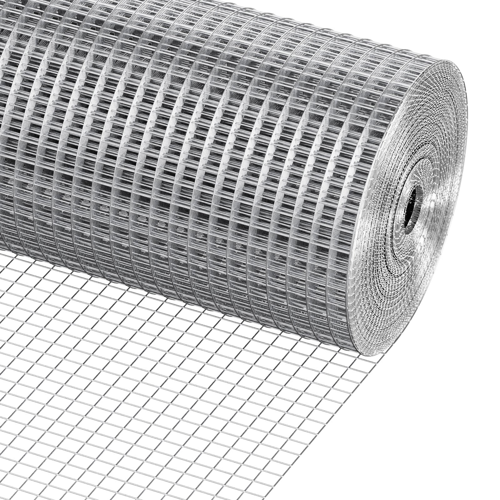 Hardware Cloth, 1/2 inch 48in x 100 ft 19 Gauge, Hot Dipped Galvanized Wire Mesh Roll, Chicken Wire Fencing, Wire Mesh for Rabbit Cages, Garden, Small Rodents