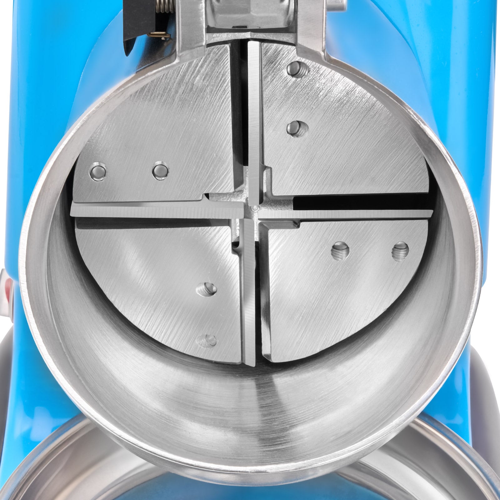Commercial Ice Crusher 220LBS/H Electric Snow Cone Maker Shaved Ice Blue