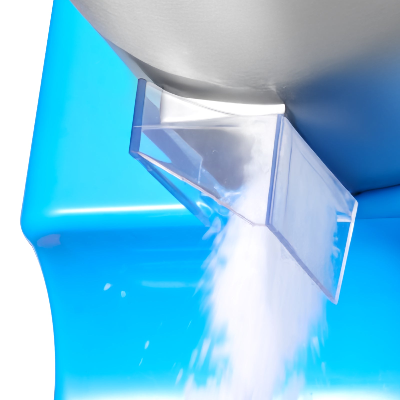 Commercial Ice Crusher 220LBS/H Electric Snow Cone Maker Shaved Ice Blue