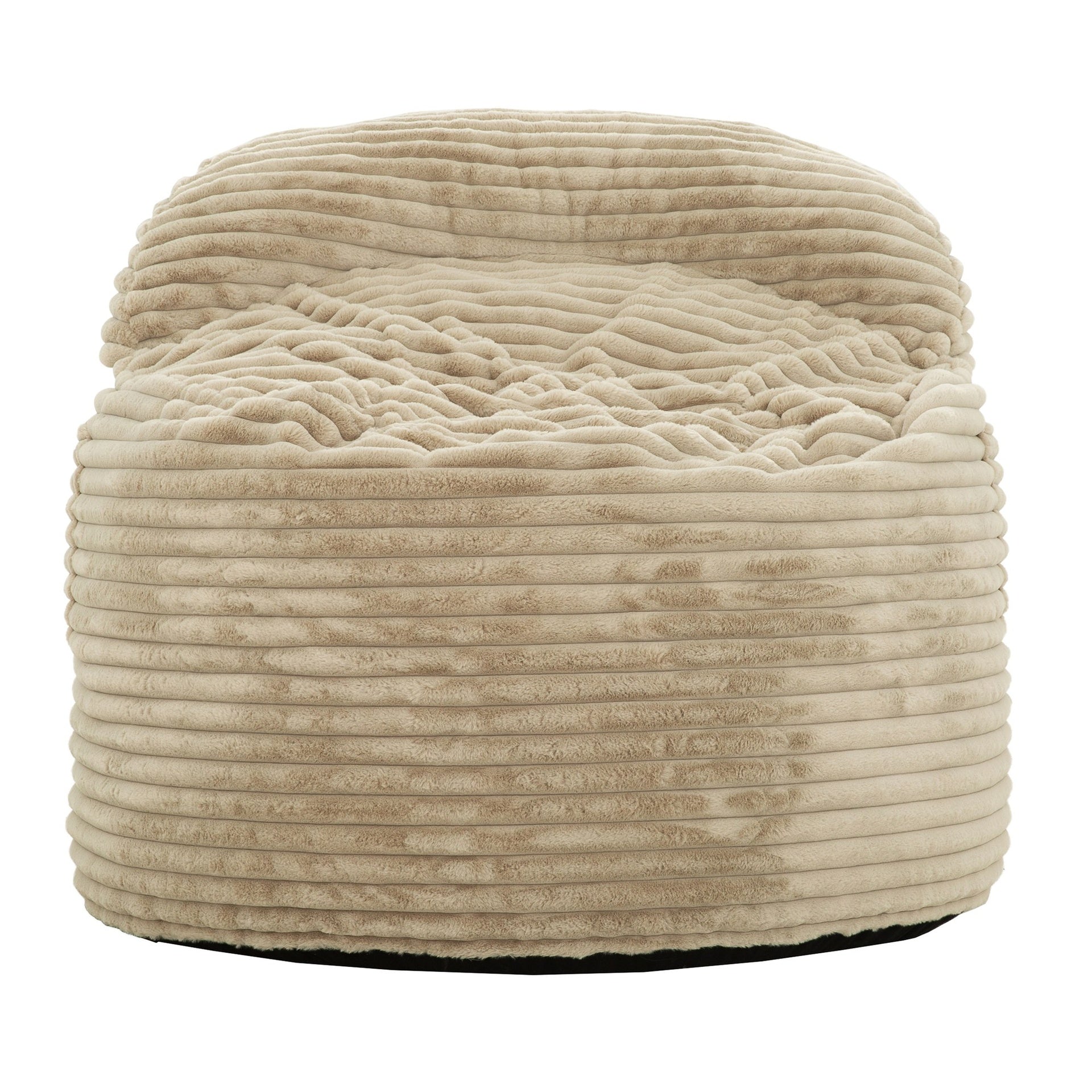 Convertible Memory Foam Bean Bag Chair, 2-in-1 Sofa Chair, Beige