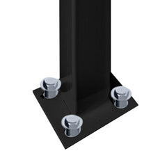 4-Step Handrail Fits 1 or 4 Steps Matte Black Stair Rail Wrought Iron Handrail with Installation Kit Hand Rails for Outdoor Steps
