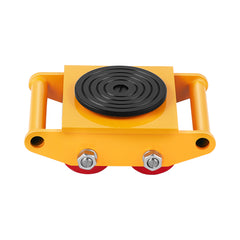 Machinery Skate Dolly, 13,200 LBS/6T Industrial Machinery Mover, Heavy Duty Carbon Steel Machinery Moving Skate with 4 PU Wheels and 360° Rotation Non-Slip Cap for Warehouse, Workshop, Factory