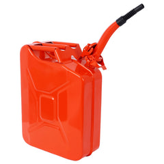 20 Liter (5 Gallon) Jerry Fuel Can with Flexible Spout, Portable Jerry Cans Fuel Tank Steel Fuel Can, Fuels Gasoline Cars, Trucks, Equipment,RED 4pcs/set