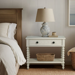 Beckett Large Nightstand, Antique Cream