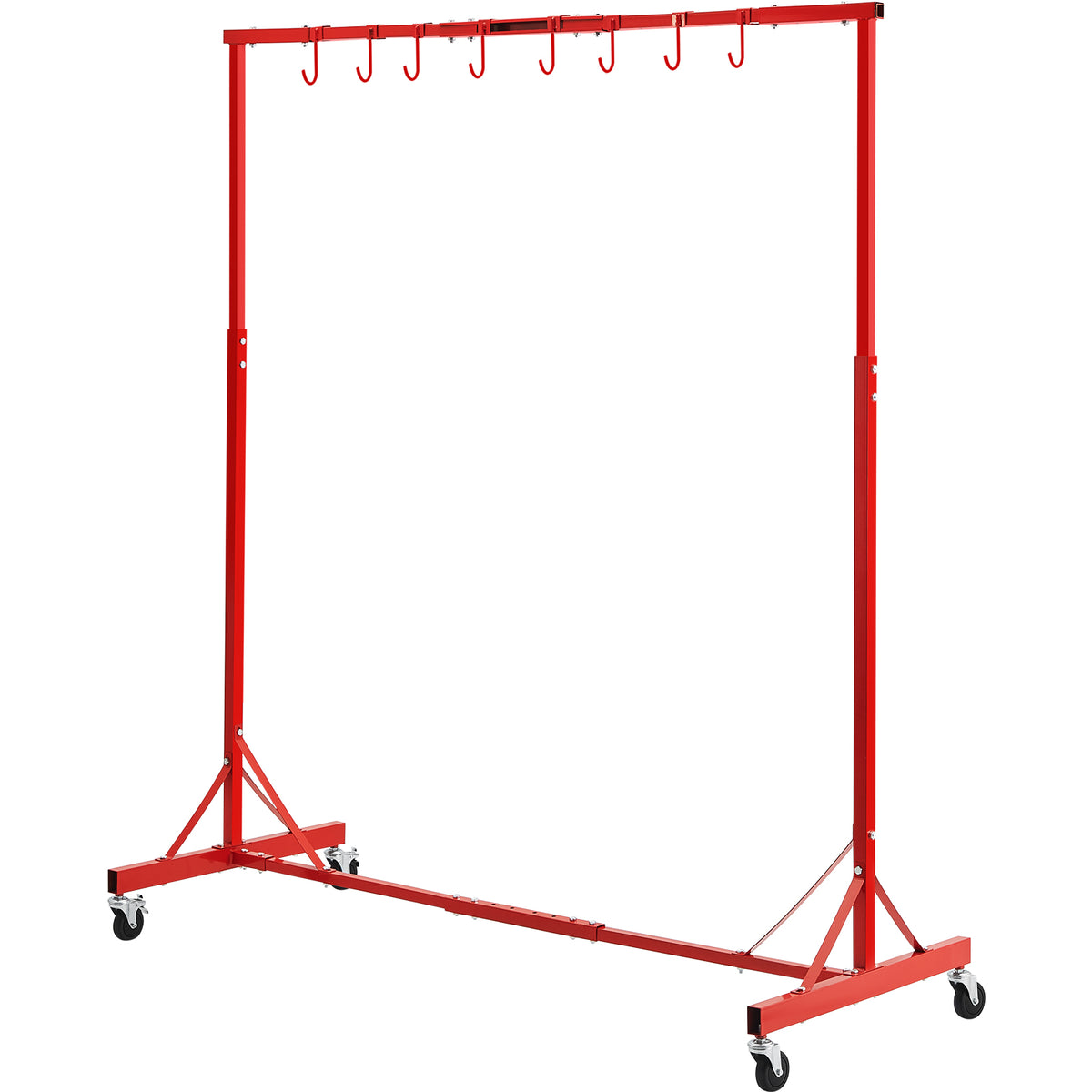 Newly Upgraded！Painting Rack Adjustable Paint Hanger 8 Hooks Auto Body Painting Stand