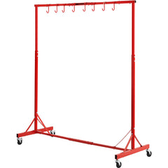 Newly Upgraded！Painting Rack Adjustable Paint Hanger 8 Hooks Auto Body Painting Stand