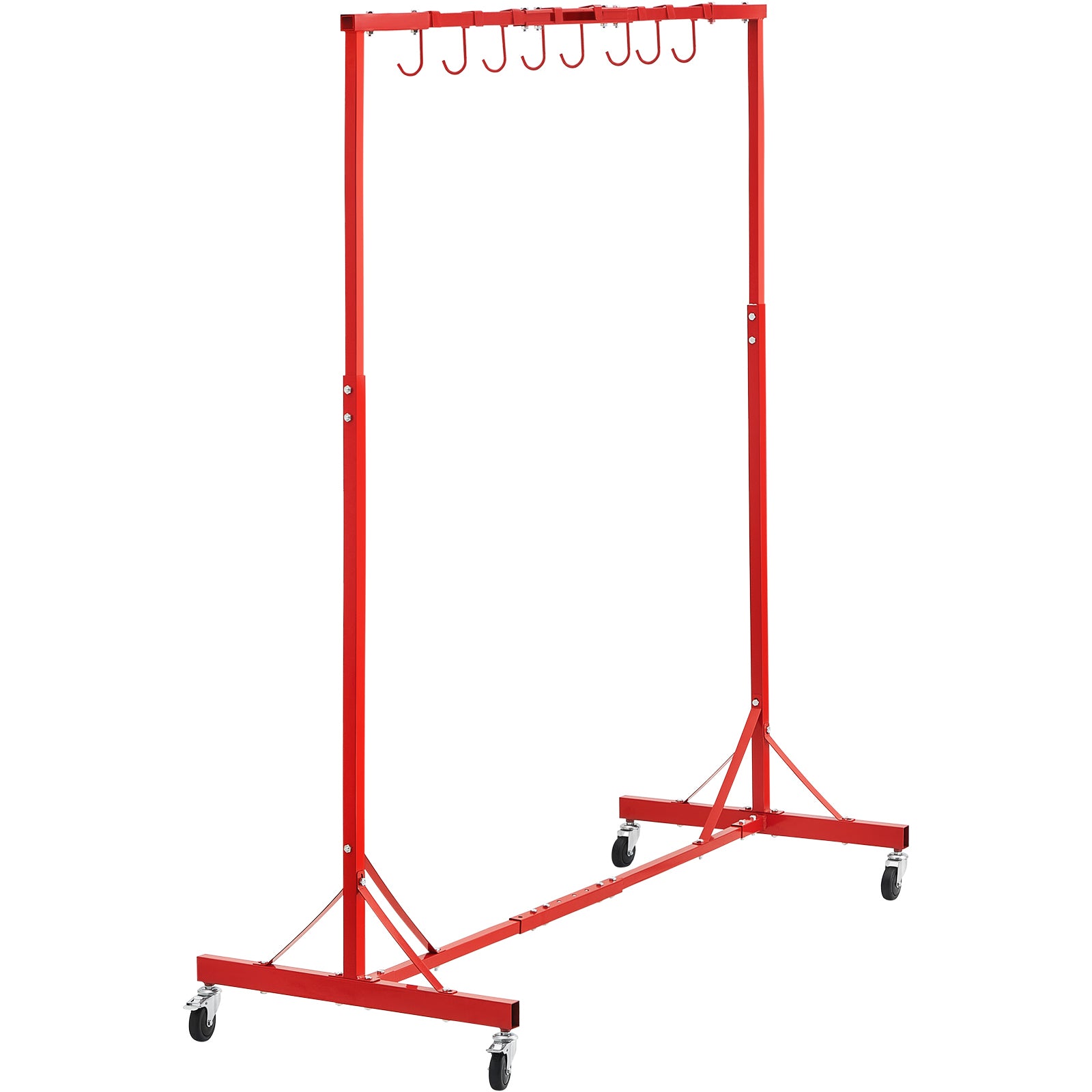 Newly Upgraded！Painting Rack Adjustable Paint Hanger 8 Hooks Auto Body Painting Stand