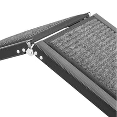 Dog Ramp for Cars, 63" L x 17" W, Folding Pet Ramps for Medium & Large Dogs up to 250lbs, Pet Stair Ramp with Non-Slip Felt Rug Surface, Portable Outdoor Dog Car Ramps for SUV & Truck
