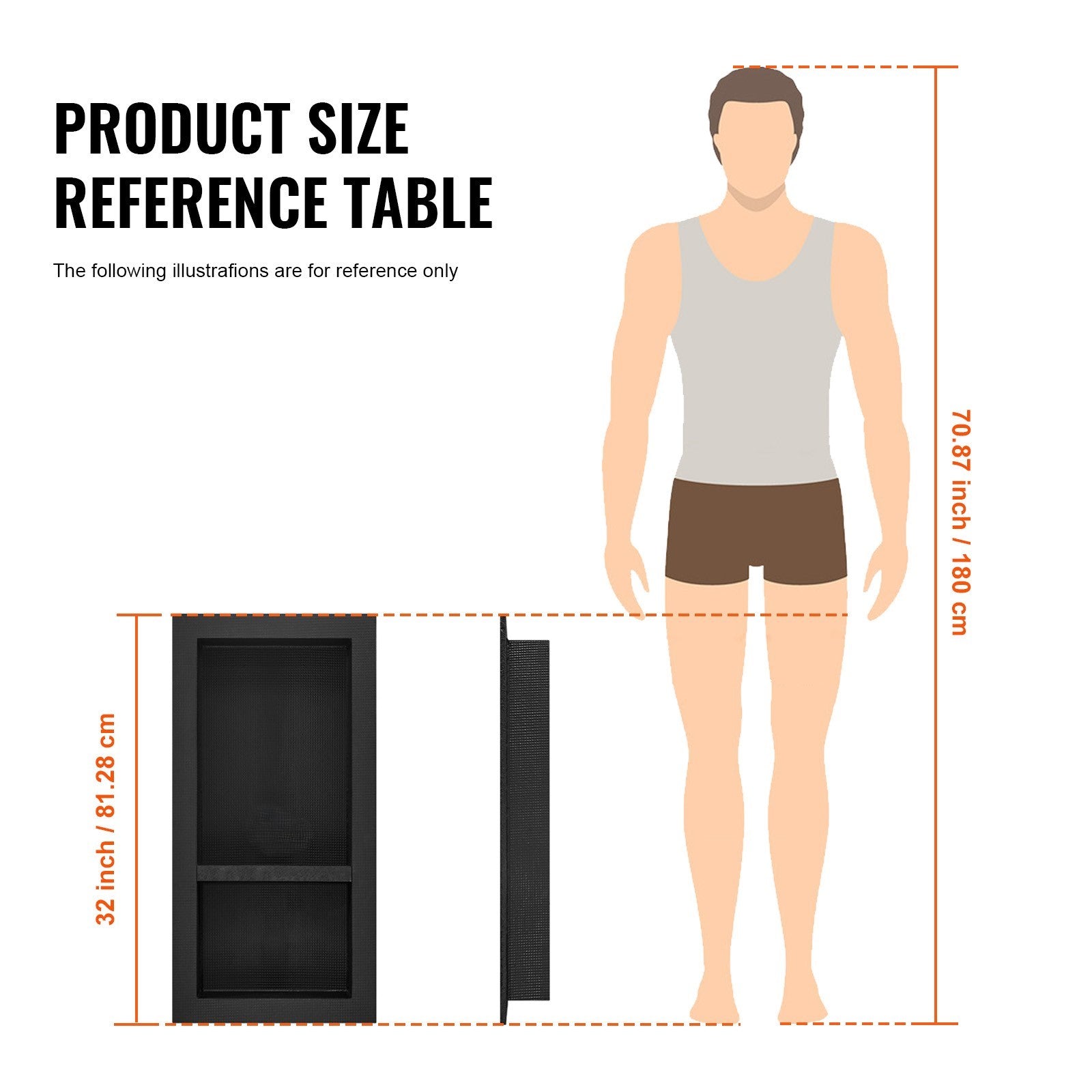 Shower Niche Ready for Tile 16" x 32", Double Shelf Organizer, Square Corners Wall-inserted Niche Recessed, Sealed Protection Modern Soap Storage Niche for Shower Bathroom, Black