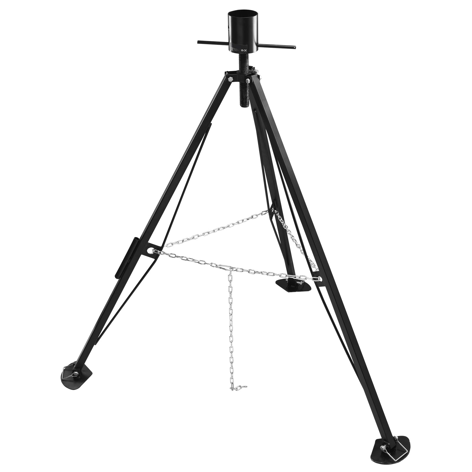 5th Wheel Tripod Stabilizer, 5000 LBS Load Capacity Tripod Fifth Wheel Stabilizer, 35"-57" Adjustable Height RV Gooseneck Stabilizer, Tripod Jack for Fifth-Wheel Trailers, RVs, and Campers