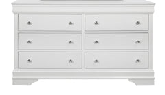 SHAKER CROCODILE METALLIC WHITE DRESSER