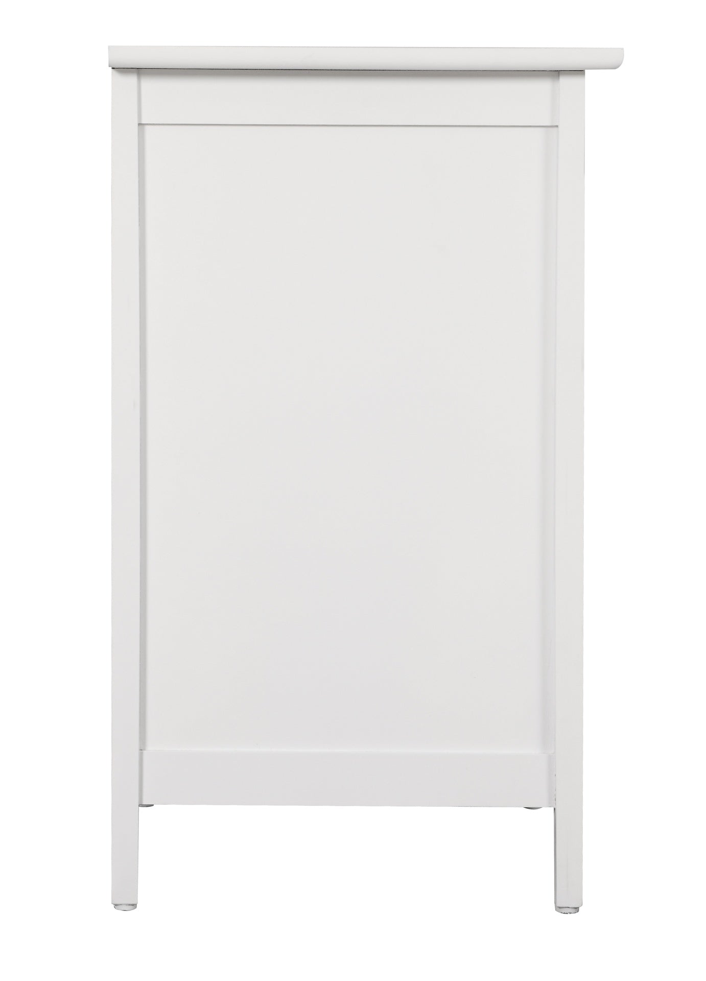 Versatile White Transitional Nightstand