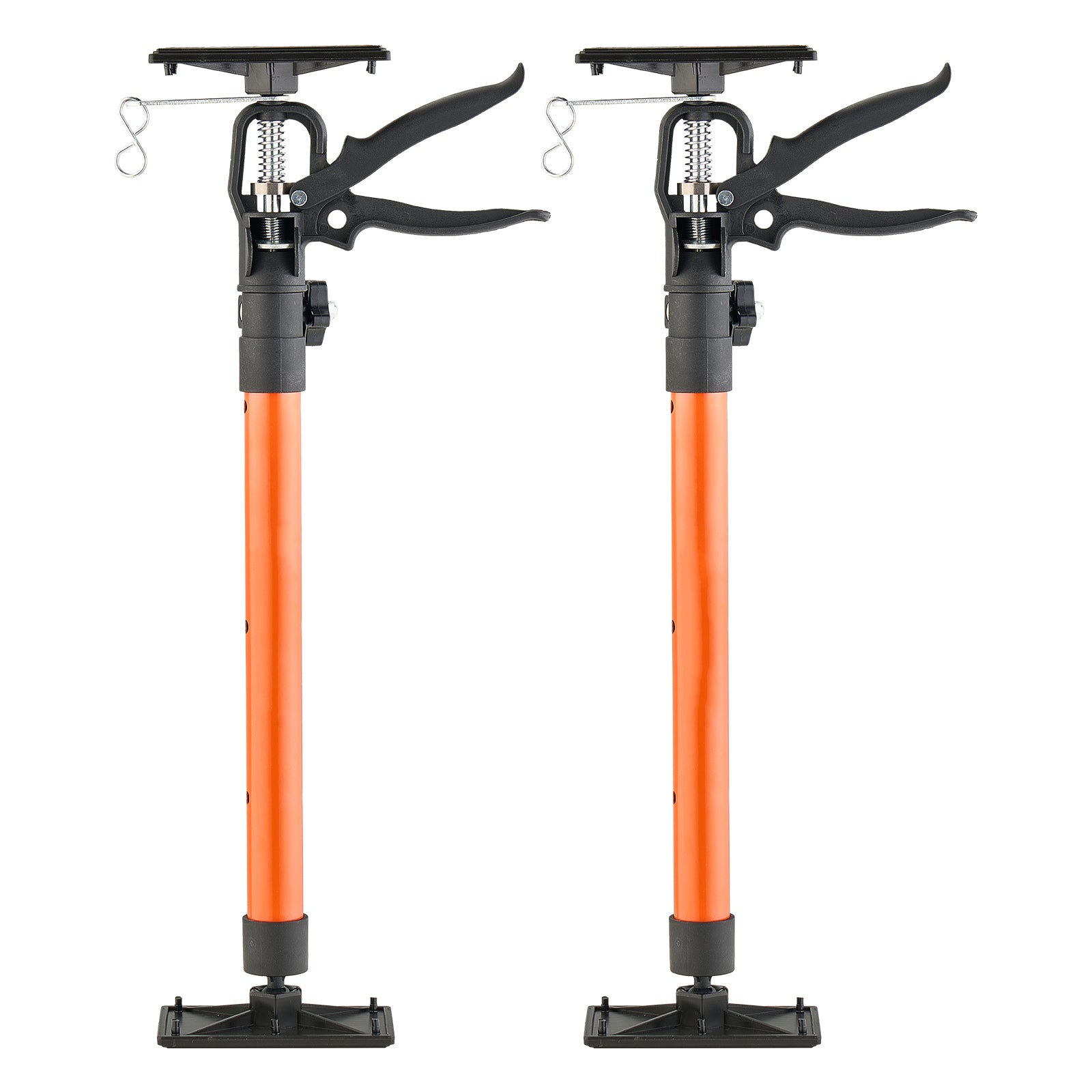 Cabinet Jack Support Pole, 2-Pack, 21.3-60 Inch Steel Telescopic Quick Support Rod, Adjustable 3rd Hand System up to 154 lbs Capacity for Installing Cabinets, Lifting Drywall, Cargo Bars