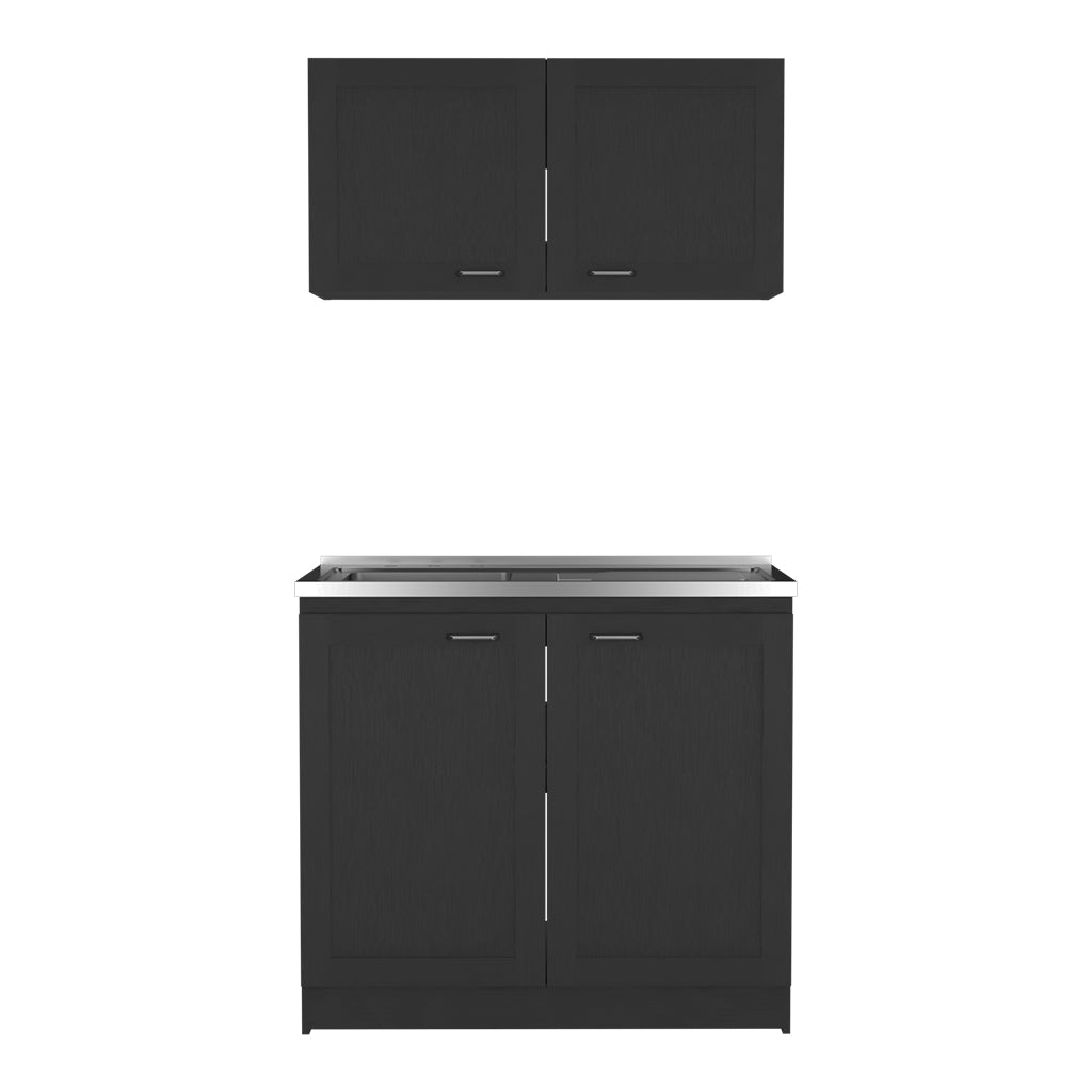 Cabinet Set Zeus, Garage, Black