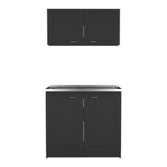 Cabinet Set Zeus, Garage, Black