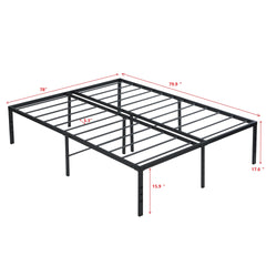 King Size Bed Frame , Heavy Duty Metal Bed Frame , Quick & Easy Assembly, No Noise, Black