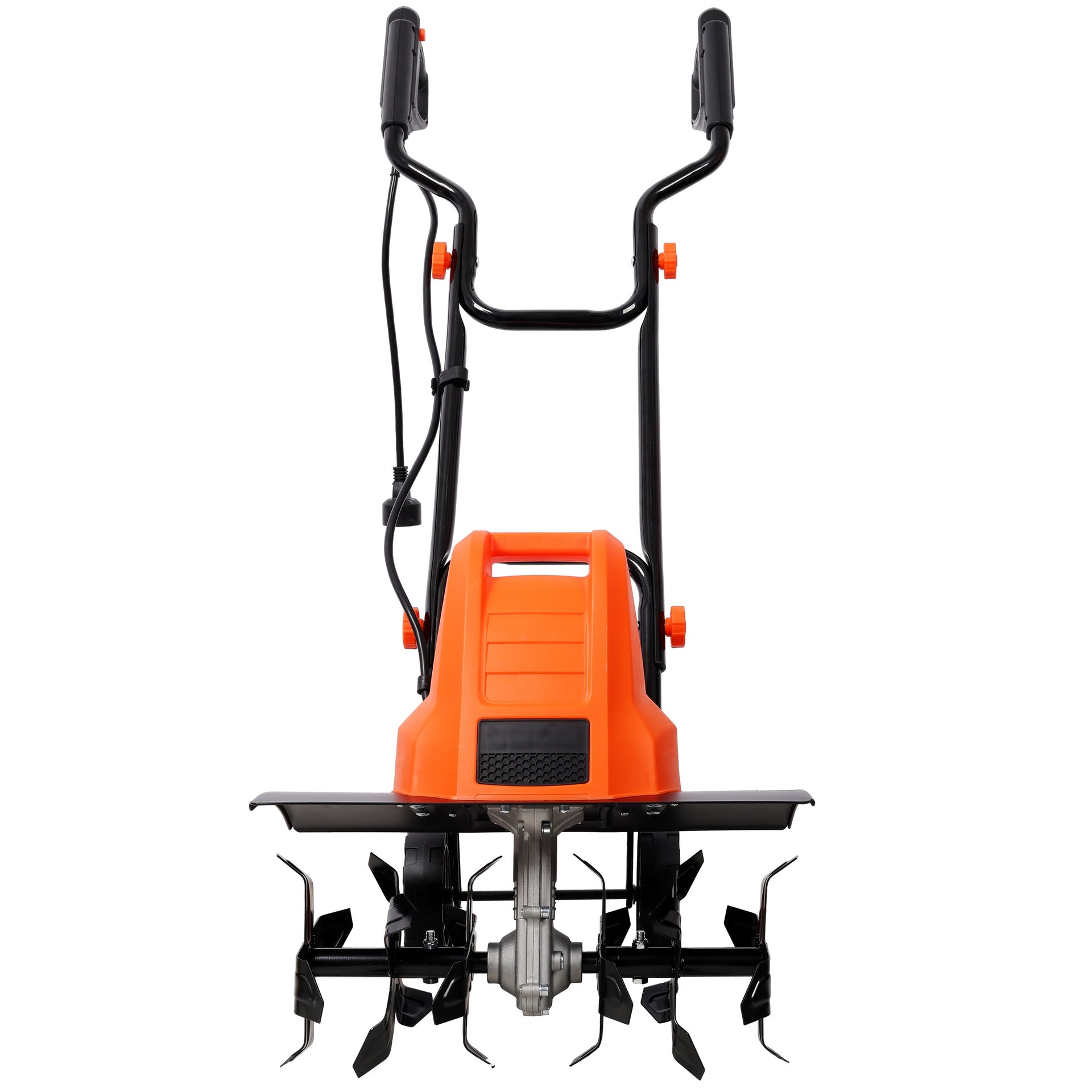 13.5AMP Electric Tiller,120V/60HZ,18-Inch Width 9-Inch Depth Corded Powerful Tiller,With 24 Steel Tines,Adjustable Wheels,for Garden Lawn Yard