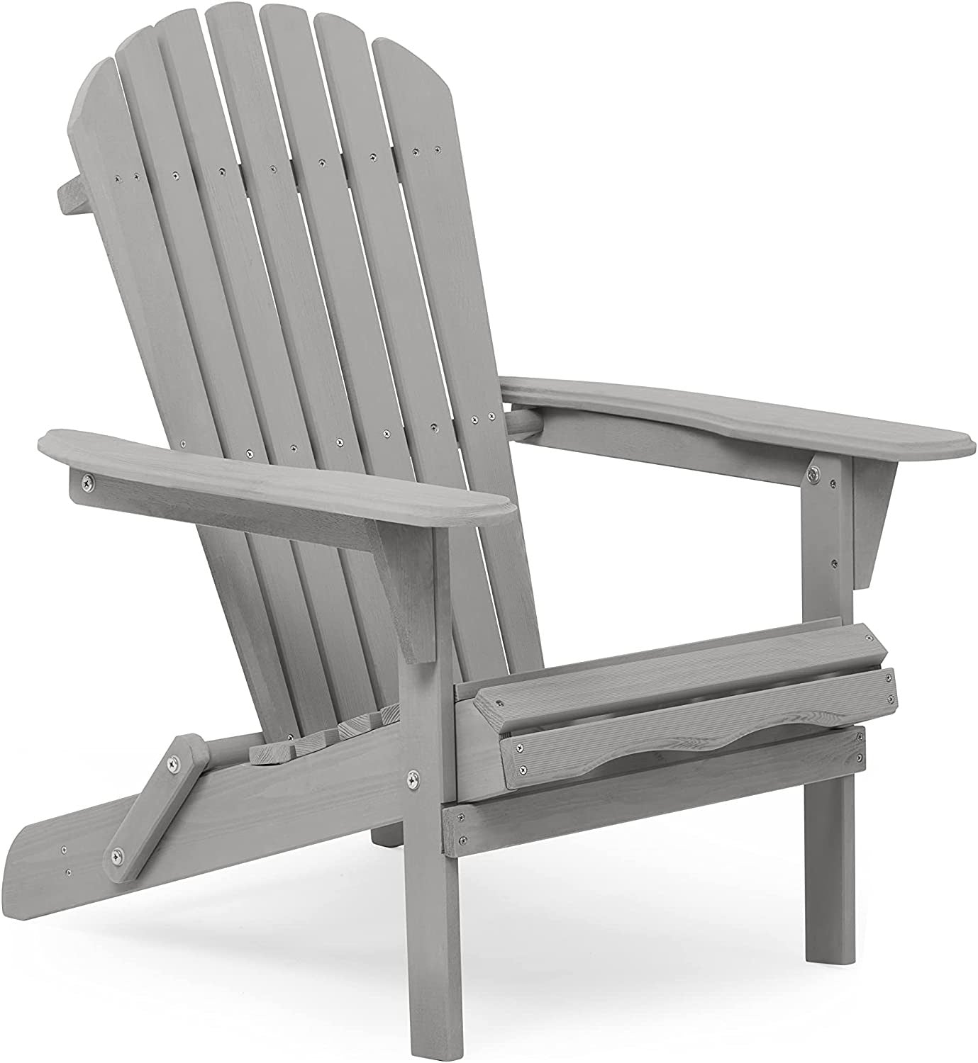 Wood Lounge Patio Chair for Garden Outdoor Wooden Folding Adirondack Chair Set of 2 Solid Wood Lounge Patio Chair for Garden, Lawn, Backyard,