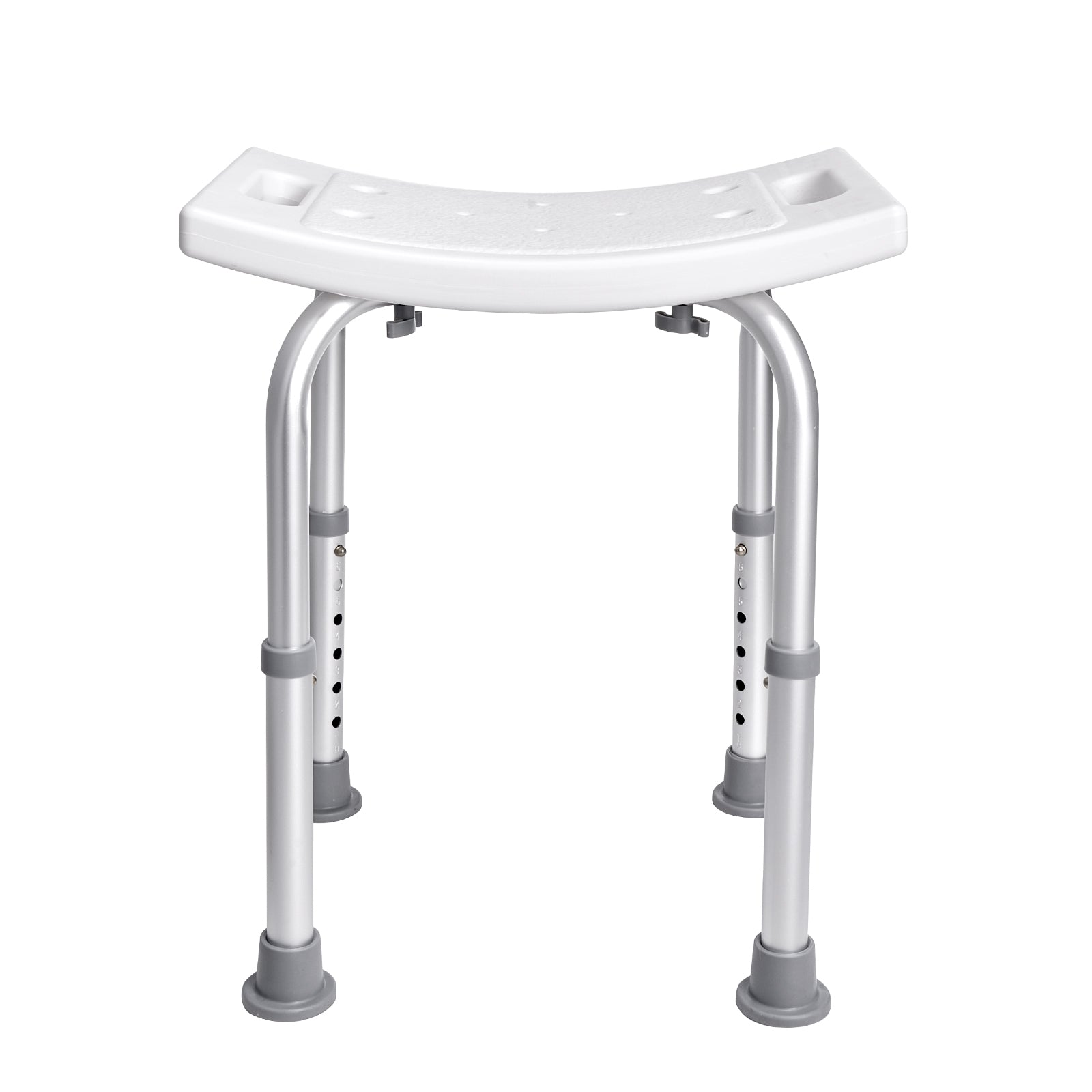 Shower Chair, Adjustable Height Shower Stool with Built-in Handles, Shower Seat for Inside Shower or Tub, Non-Slip Bench Bathtub Stool Seat for Elderly Disabled Handicap, 158.8 kg Capacity