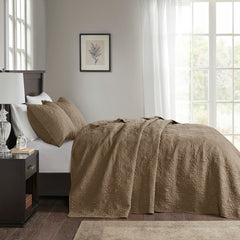 Reversible Bedspread Set Mocha King