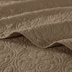 Reversible Bedspread Set Mocha King