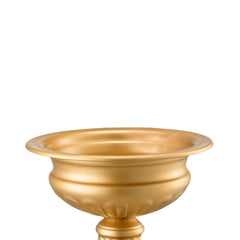 10PCS 16cm 6.3 Tall Wedding Flower Vase, Metal Wedding Centerpiece, Gold Floral Arrangement Stand Display Rack for Tables Wedding Dinner Party, Anniversary Ceremony Birthday Event Decor