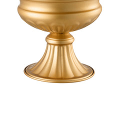 10PCS 16cm 6.3 Tall Wedding Flower Vase, Metal Wedding Centerpiece, Gold Floral Arrangement Stand Display Rack for Tables Wedding Dinner Party, Anniversary Ceremony Birthday Event Decor
