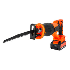 Cordless Reciprocating Saw, 20 V, 3000 SPM Variable Speed, 1 inch Stroke Length, Electric Reciprocating Saw with Battery, Charger, 8 Blades, and Carrying Bag, for Wood and Plastic Cutting
