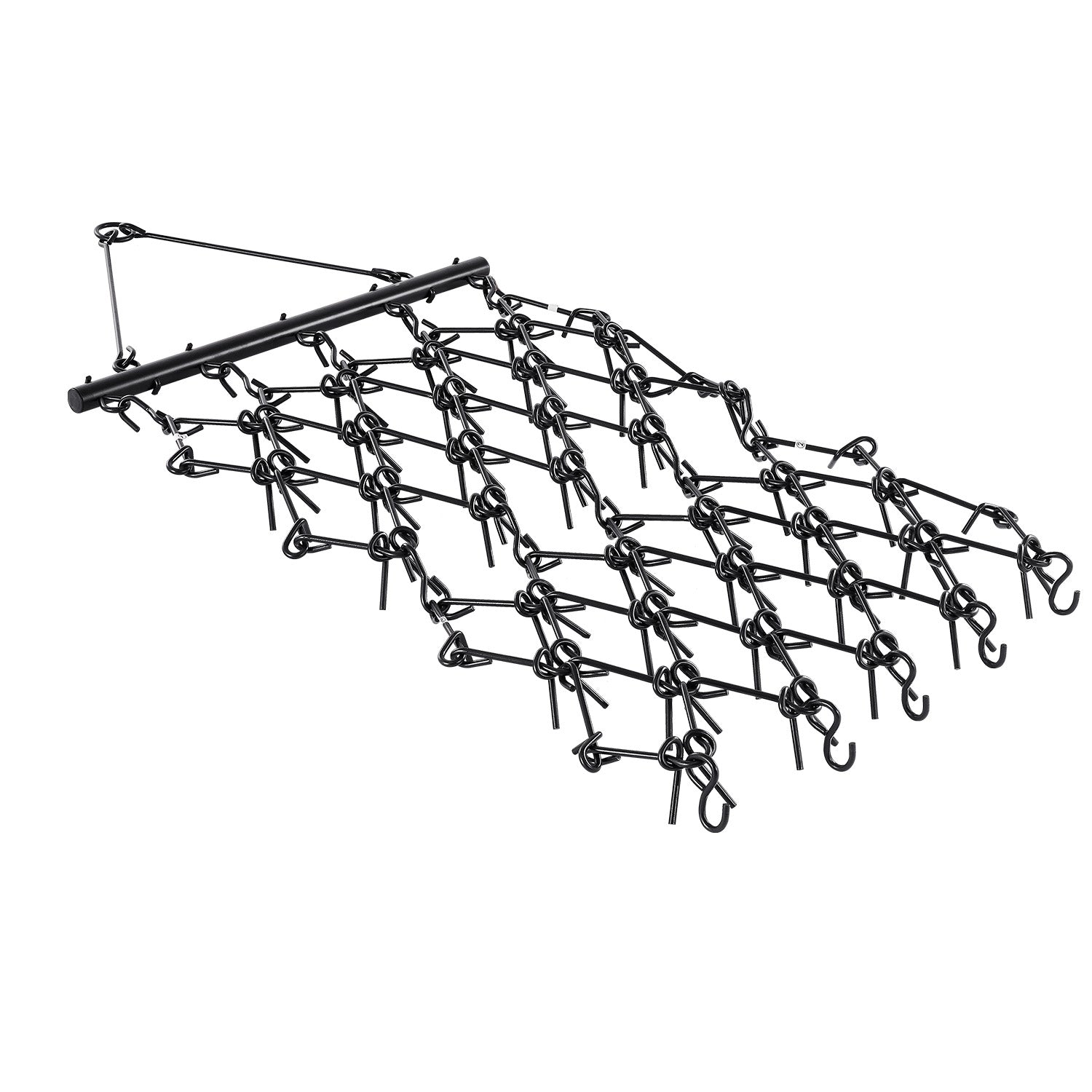 Drag Harrow 7 x 3.7 ft Chain Harrow ATV Lawn Rake for Landscape Leveling