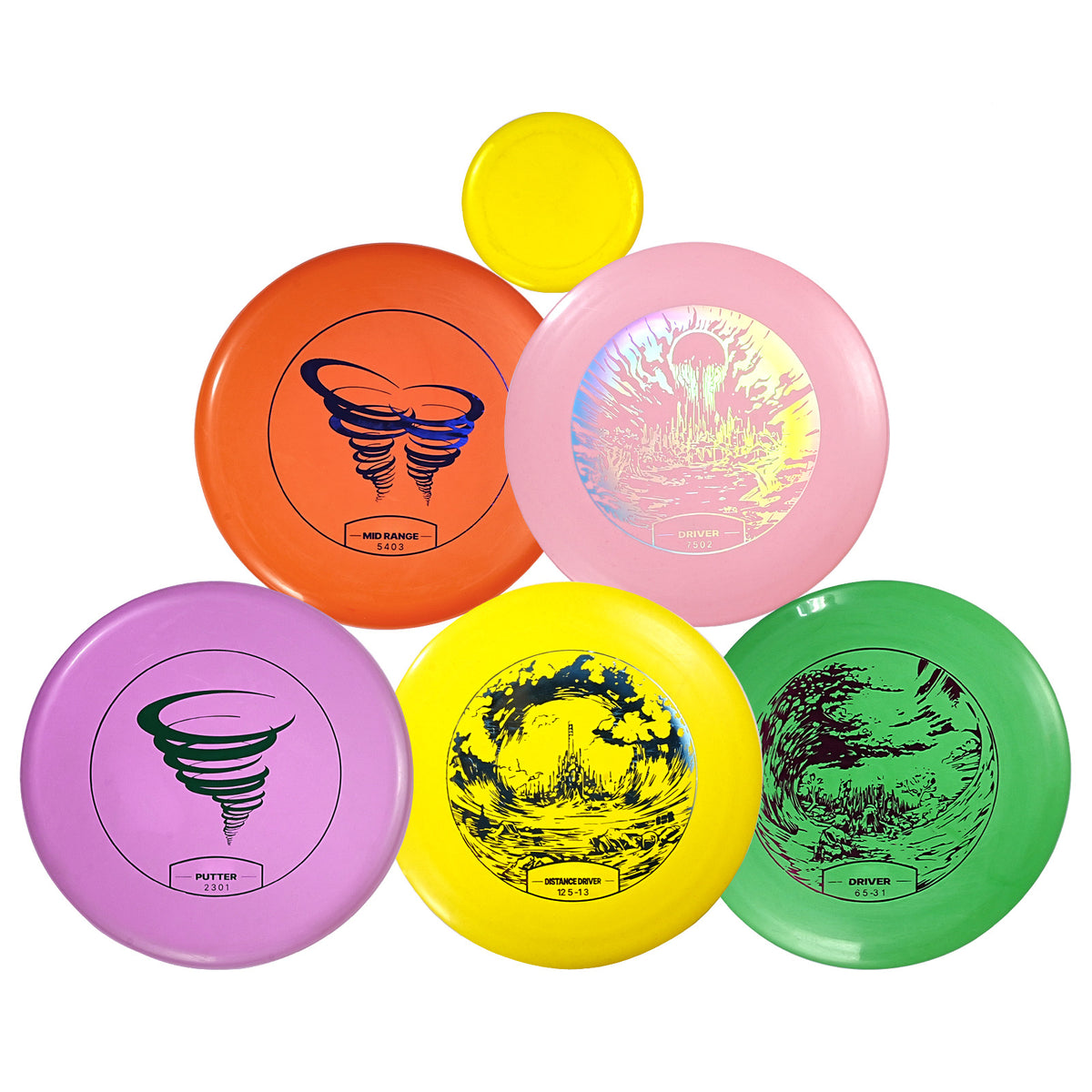 Disc Golf Set, 5 PCS Beginners Flying Discs, Disc Golf Starter Set for Full-Body Strength Training, with Putter, Mid-Range, Driver, Mini Marker, PDGA Approved for Outdoor Backyard, Lawn, Beach