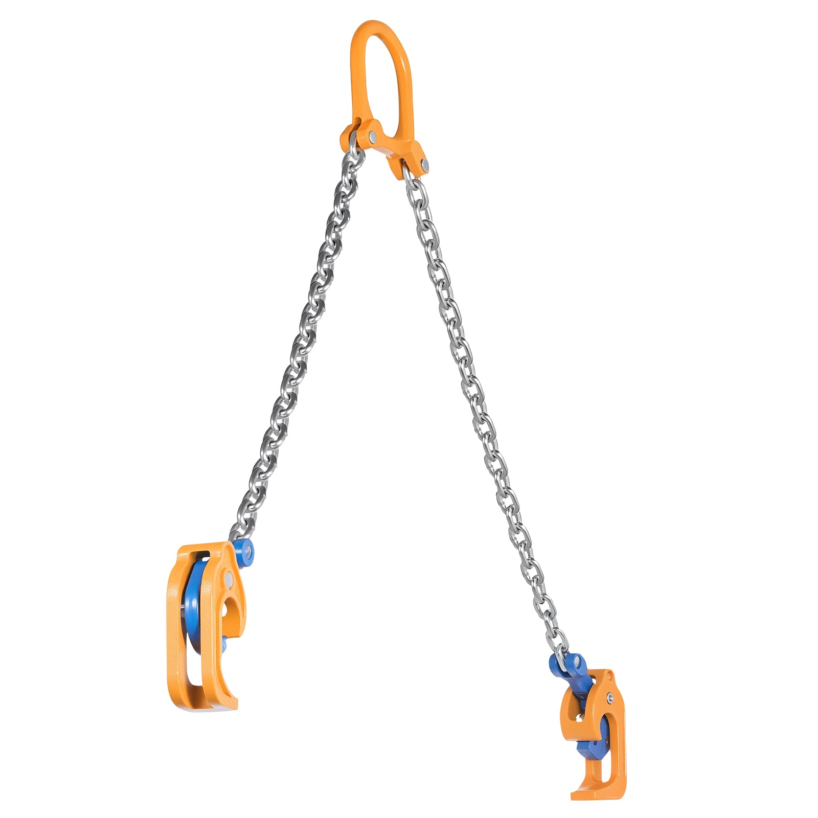 Chain Drum Lifter, G80 Drum Lifting Chain Sling with Thickened Security Hook, 2000LBS Capacity, 1.6ft Long Sturdy Drums Handling Equipment, Carbon Steel Barrel Lifter for Plastic & Metal Drums