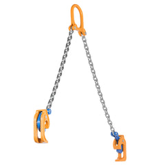 Chain Drum Lifter, G80 Drum Lifting Chain Sling with Thickened Security Hook, 2000LBS Capacity, 1.6ft Long Sturdy Drums Handling Equipment, Carbon Steel Barrel Lifter for Plastic & Metal Drums