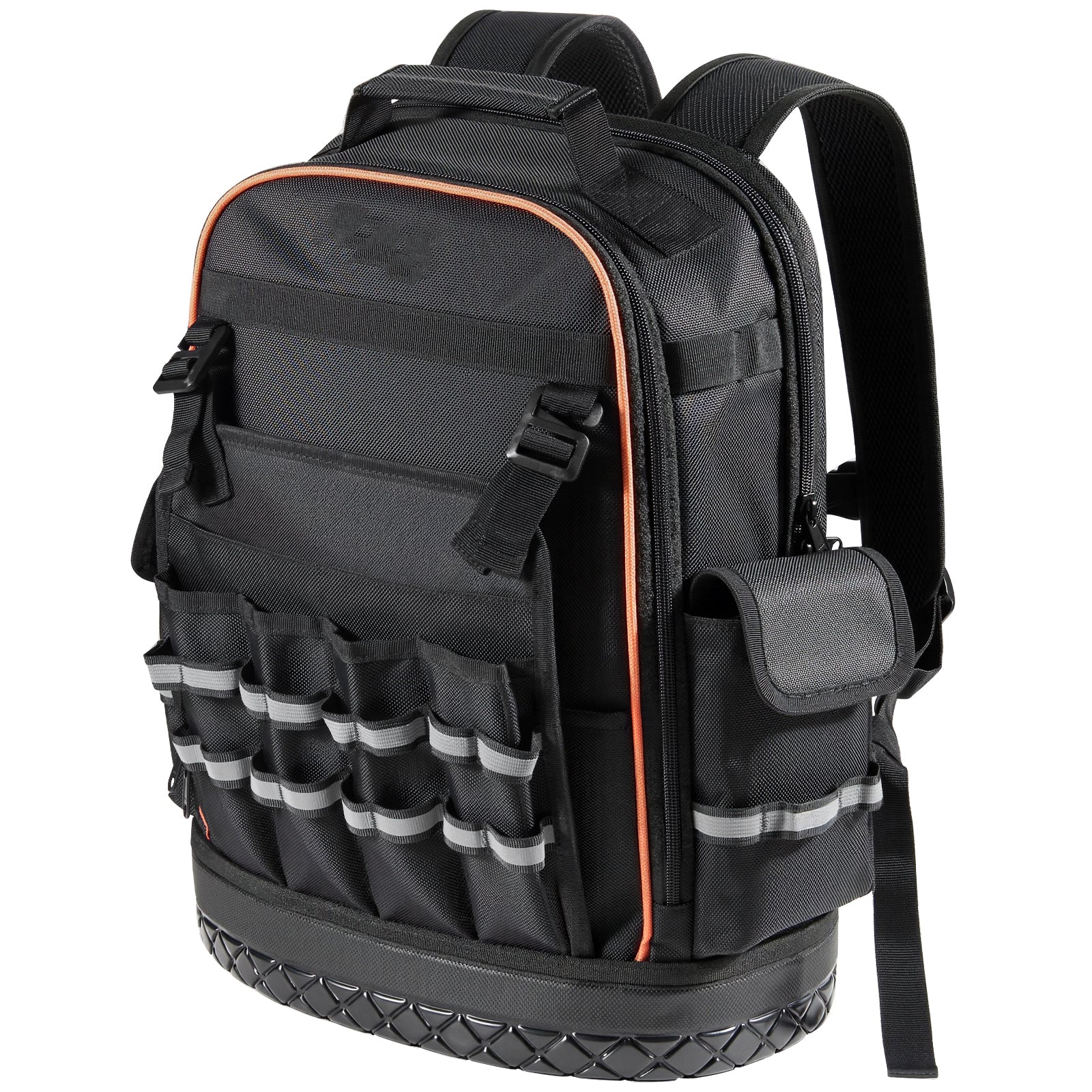 Tool Backpack 64 Pockets Tear-resistant Jobsite Backpack for Electrician