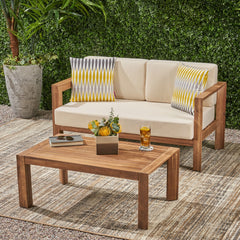 GENSER LOVESEAT & COFFEE TABLE