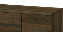 Amidon TV Stand for TVs up to 47.3", with 2 Storage Shelves& 1 Cabinet, Modern Entertainment Centre for TV in Living Room in Walnut