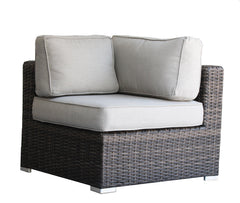 Minnesota Wicker Sectional Corner - Brown