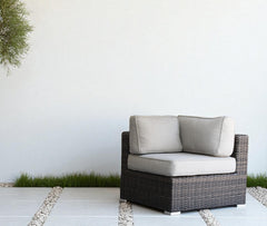 Minnesota Wicker Sectional Corner - Brown