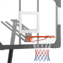 Portable Basketball Stand, 8.04 to 10 ft Height Adjustment Basketball Hoop & Goal, Basketballs Hoop Outdoor with 44 inch PC Backboard for Kids, Adults in Schools, Parks, Indoor & Outdoor Use